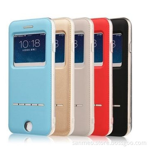Luxury Leather Mobile Phone Case for iPhone 6, Perfectly Fits the Shape, Multi-design